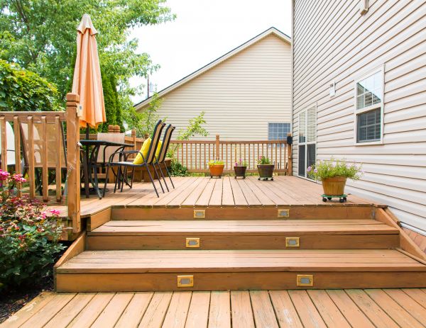 Wooden Patio Installation in Woodinville