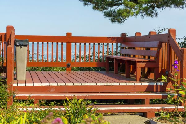 Redwood Deck Construction in Woodinville