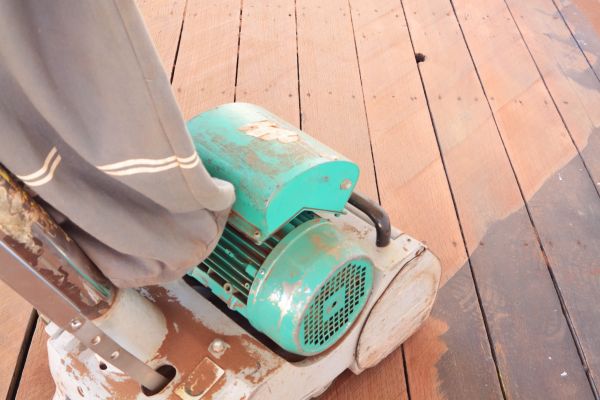 Cedar Deck Sanding in Woodinville
